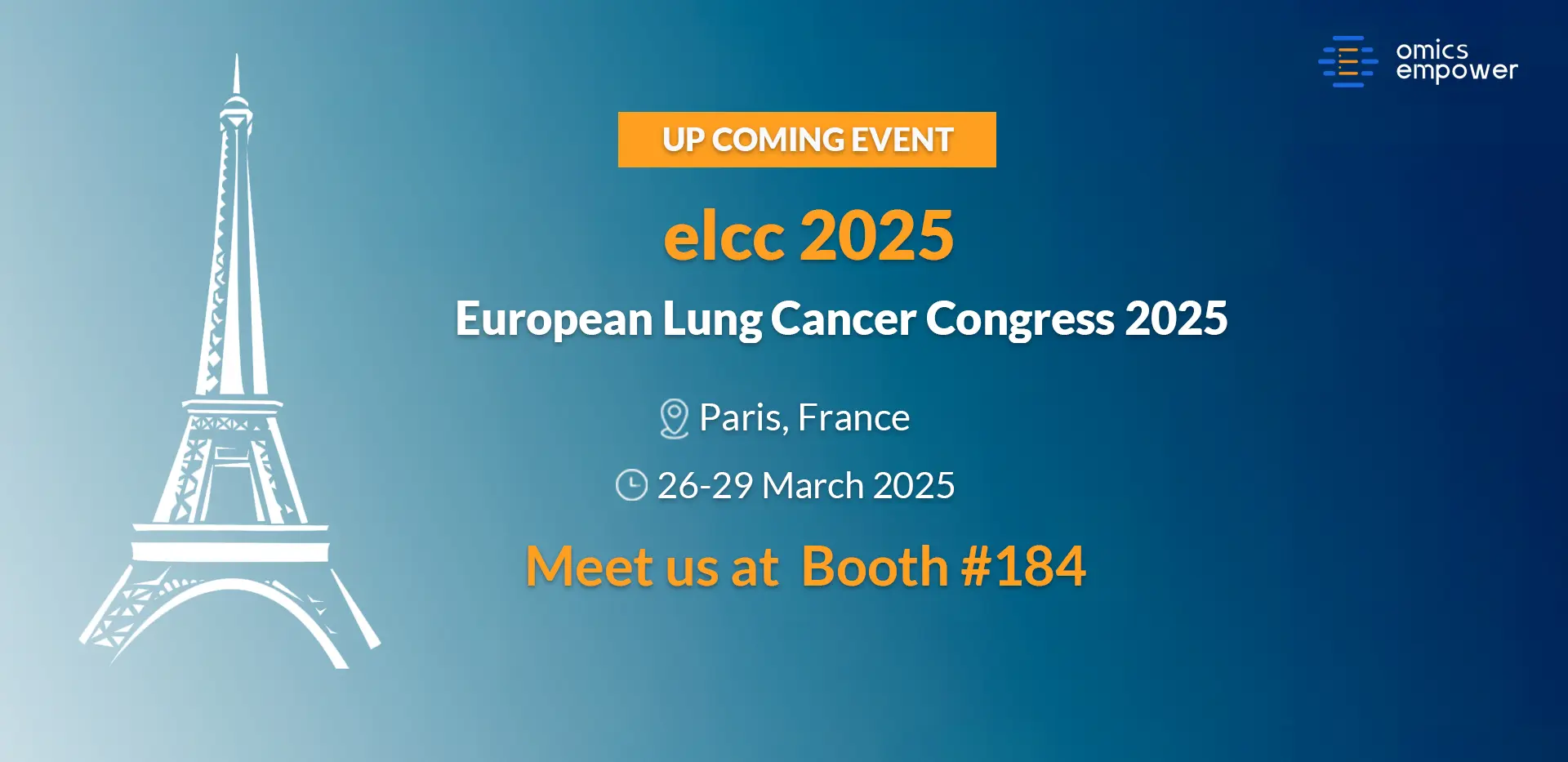 Omics Empower ist auf dem Weg zu ELCC 2025-Wir sehen uns in Paris!